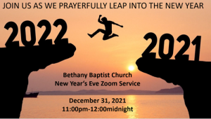 New Year's Eve Service @ ZOOM